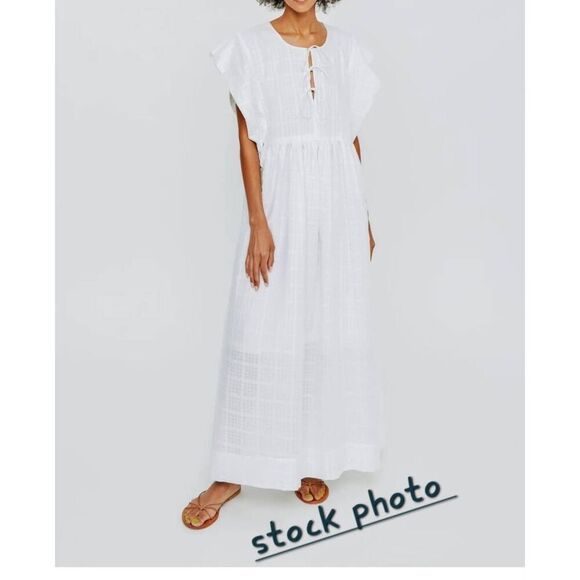 Mirth Sonoma dress box weave  in white - Picture 10 of 10